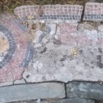 Il restauro dei mosaici delle vasche ovali del parterre